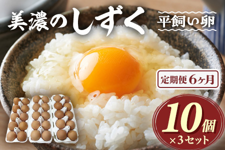 【ふるなび限定!定期便6回】 新鮮たまご30個入×6ヶ月 郡上八幡コケコッコ村の地養卵 美濃のしずく FN-Limited-SP