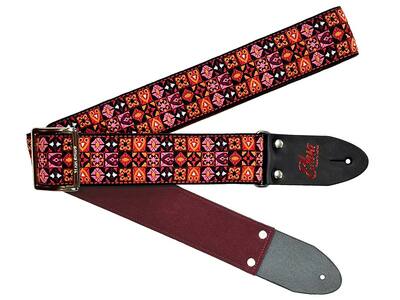 【ギターストラップ】 Elara Straps Dignity Square Bordeaux　ギター　ベース　アコースティックギター　アコギ　エレキギター　エレキ　ギターストラップ　ベースストラップ　エララストラップ　R7253