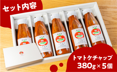 【今井農園】トマトケチャップ 5個セット（380g×5個）とまと 完熟トマト ケチャップ トマトソース【85-2】