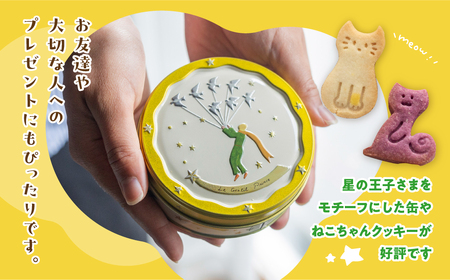 ビーガン 米粉クッキー缶 2缶セット（100g×2） グルテンフリー 猫型 ネコ型ビーガン 【96-8】