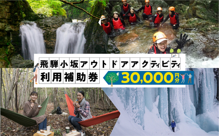 【216WORKS】体験電子チケット 30,000円分 （ニジイロワークス）電子クーポン 体験 サウナ アウトドア シャワクラ 滝めぐり ハイキング カフェトレッキング サイクリング 釣り 御岳山 登山 氷瀑 飛騨 小坂 下呂市【97-4】