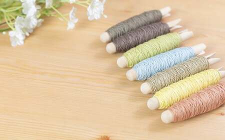 草木染刺し子糸 コンプリート7色BOX【77-5】