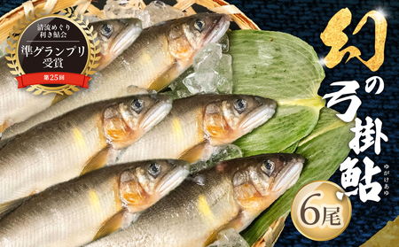 【先行予約】(2026年8月上旬頃から発送)幻の弓掛鮎 6尾セット【冷凍パック】【107-1】
