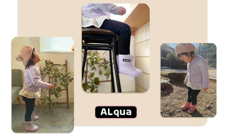 【くすみパープル】【下呂市限定デザイン】子ども用 長靴（サイズ15cm）ショート丈 高さ 12.0cm【112-3【5】】