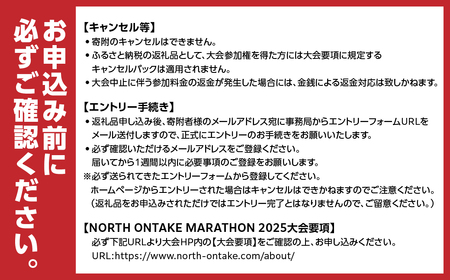 【2025年10月12日(日)開催】日本一標高差のあるマラソン！NORTH ONTAKE MARATHON 2025 ULTRA 111km 出走権 1名分（お申込みについてメールで案内）マラソン出走権 ウルトラマラソン 飛騨 小坂 下呂市【110-2】