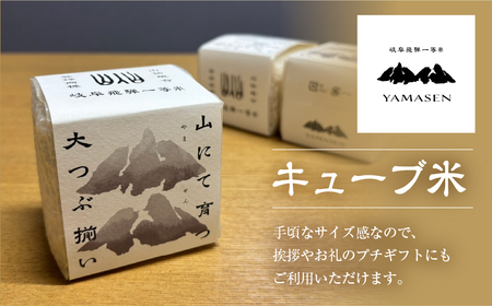 【令和7年産米】山仙 (いのちの壱) キューブ米 6個 （1個 300g（2合））【51-23】