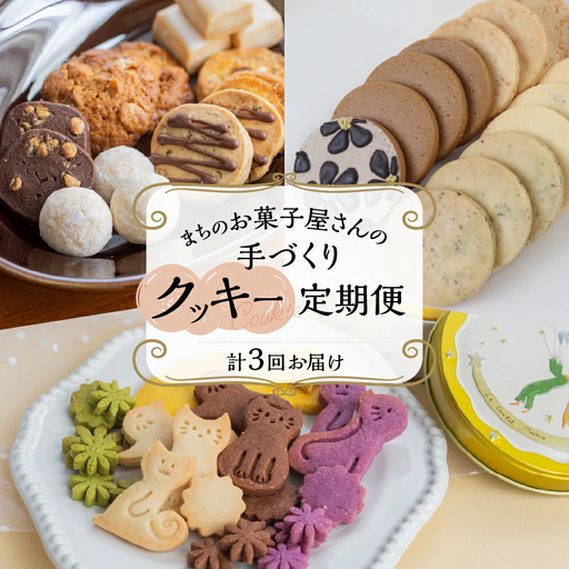【定期便 3回】下呂の人気クッキー 3ヵ月定期便（ANoi＆one sweets＆atataka）【tc13】