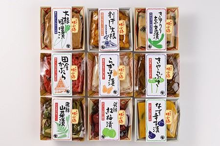 飛騨の味小鉢セット（９種類のお漬物やお惣菜の詰合せ）贈答 ギフト おかず 漬け物【3-3】つけもの 漬物 漬け物