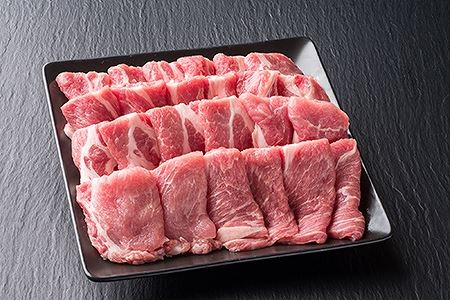 飛騨納豆喰豚肩ロース焼肉・生姜焼き用セット 880g 豚肉 なっとく豚【11-6】【冷凍】