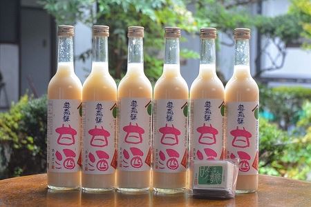 奥飛騨甘酒500ml×6本　吟醸酒粕石鹸1個付【16-7】