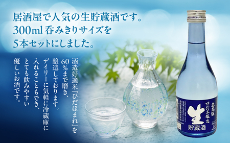 奥飛騨 特別本醸造生貯蔵酒300ml×5本セット【16-17】 
