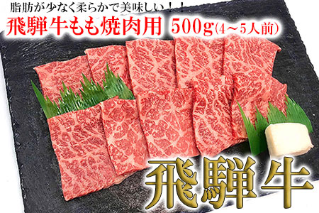 【年内順次発送】菊の井 飛騨牛モモ焼肉 500g（4～5人前）赤身 牛肉 国産 もも 焼き肉 年内配送 年内発送 年内に届く 年内お届け【70-4n】【冷凍】