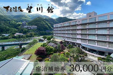 【お子様連れに優しい宿】下呂温泉 【望川館】宿泊補助券(30,000円分)【a006-6】宿泊 旅館 宿泊券 旅行 温泉 下呂市