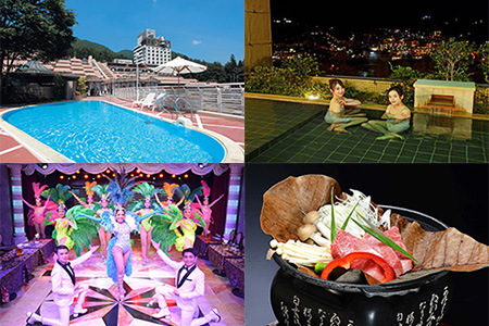 下呂温泉【ホテルくさかべアルメリア】宿泊補助券（45,000円分）【a016-4】