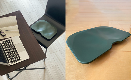いつでもどこでも快適に座る　ココザ　グリーン 雑貨 日用品 クッション 骨盤矯正 健康 