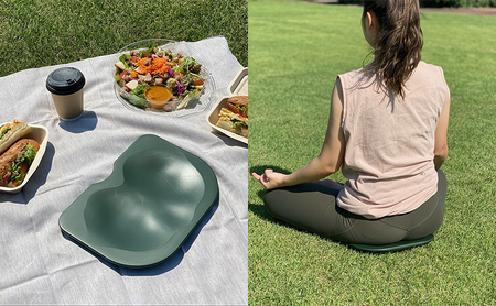 いつでもどこでも快適に座る　ココザ　グリーン 雑貨 日用品 クッション 骨盤矯正 健康 