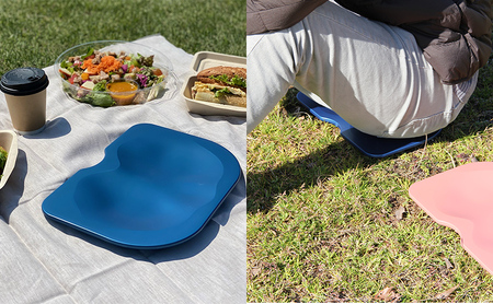 いつでもどこでも快適に座る　ココザ　ネイビー 雑貨 日用品 クッション 骨盤矯正 健康 