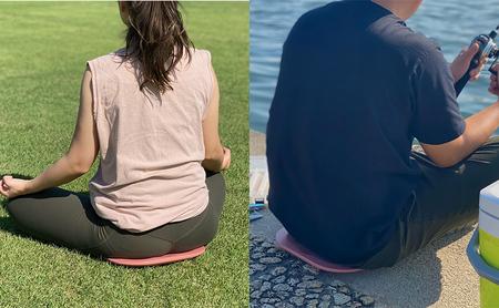 いつでもどこでも快適に座る　ココザ　ピンク 雑貨 日用品 クッション 骨盤矯正 健康 