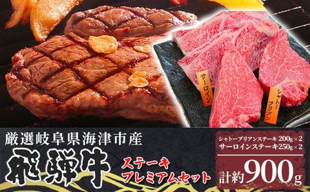 【数量限定】【飛騨牛】海津市産ステーキプレミアムセット 【配達不可:離島】