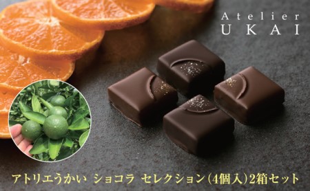 アトリエうかい ショコラ セレクション(4個入)※4個箱セット