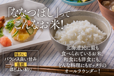 【R６年産新米先行予約】【6回定期便】東川米 「ななつぼし」白米 5kg（2024年9月下旬より発送予定）