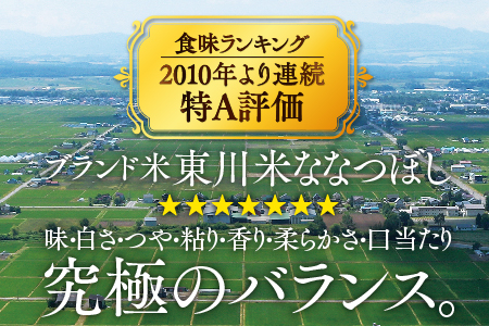 【R６年産新米先行予約】【12回定期便】東川米 「ななつぼし」白米 5kg（2024年9月下旬より発送予定）