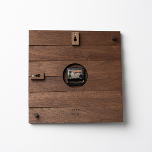 掛け時計(大)＜樹種：ウォールナット＞