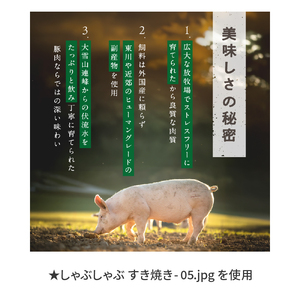 放牧豚”炭豚”ロース肉塊