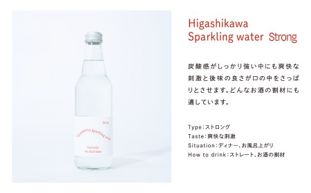 Higashikawa Sparkling water (東川スパークリングウォ―ター)Basic/Strongセット 24本入り