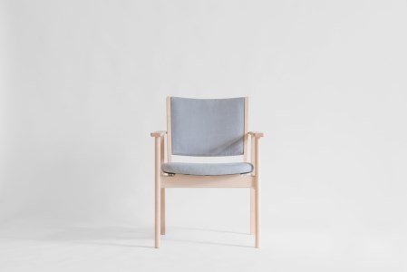 (22038007)LIM Living Chair(イタヤカエデ)布座:グレー