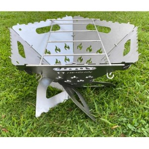 組み立て式焚火台　-TOMORU-(Mサイズ)炎柄【1352278】