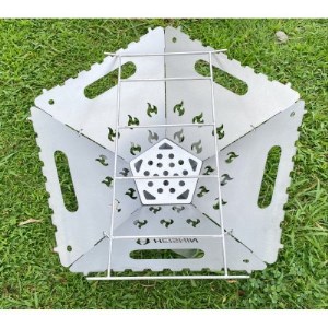 組み立て式焚火台　-TOMORU-(Mサイズ)炎柄【1352278】