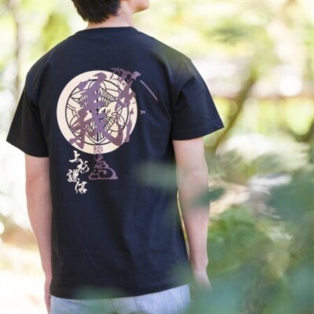 戦国武将Tシャツ 上杉謙信(ブラック,XSサイズ)【1483884】