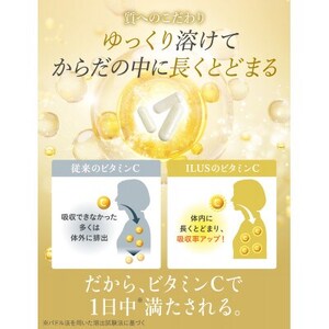 ビタミンCサプリメント ILUS リポソームビタミンC配合 ビタミンC1,000mg 3袋 3ヶ月分【1495282】