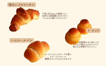 【国産小麦・バター100%】ナカタケ人気モーニングパンセット（8種類） 2025/9/19～