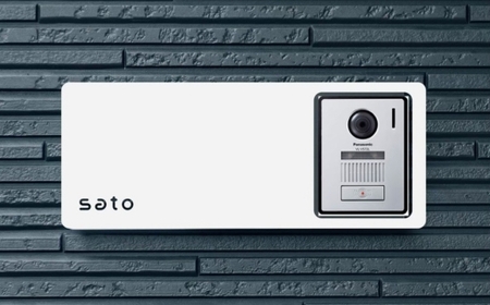 R9 表札 インターホン対応 接着・脚付きタイプ(マットホワイト)