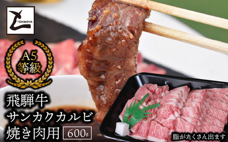 A5飛騨牛サンカクバラカルビ焼き肉用600g 2025/9/19～