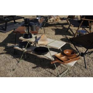 MINOURAのアイアンレッグ　IR48-K　標準タイプ　カーキ色　アウトドア・日常使いに便利【1415037】