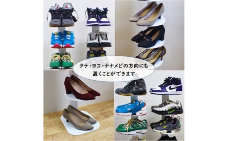 シューズタワーラック 白 靴収納 靴箱 スリム スニーカー 7段 インテリア 組み立て必要 シューズ収納 