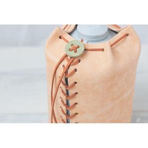 ODガス缶 500G レザーカバー：キャメル　【本革　タンニンなめし　イタリアンレザー】