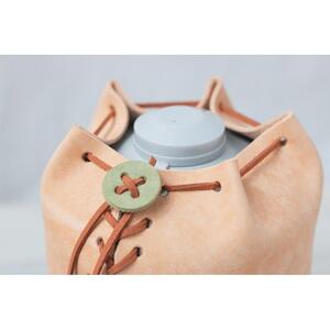 ODガス缶 500G レザーカバー：キャメル　【本革　タンニンなめし　イタリアンレザー】