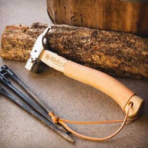 ペグハンマーカバーキット（村の鍛冶屋用：ノーマル） ：キャメル　※ペグハンマー本体は付属しません　【本革　タンニンなめし　イタリアンレザー】