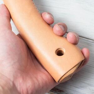 レザーグリップカバーキット（ハスクバーナ３８ｃｍ手斧用・キャンプ斧用） ：キャメル　※斧本体は付属しません　【本革　タンニンなめし　イタリアンレザー】
