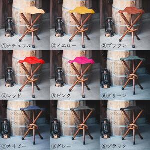 革と木のハンティングチェア:ハイタイプ【ナチュラル】【本革 タンニンなめし イタリアンレザー】