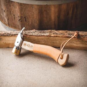 ペグハンマーカバーキット（村の鍛冶屋用：ショートタイプ)：キャメル　※ペグハンマー本体は付属していません　【本革　タンニンなめし　イタリアンレザー】