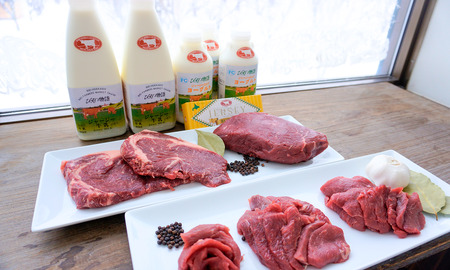 ファームズ千代田　びえい物語　ジャージーセット| ステーキ 牛肉 和牛国産牛国産 ローストビーフ 赤肉 食べ比べ 牛乳 乳製品 セット バター  [048-08]