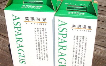 【令和8年産先行予約】美瑛選果　グリーンアスパラ500ｇ＆ホワイトアスパラ300g  [017-65]