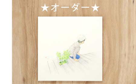 『えものがたり』オーダー　20×20cm 絵画 インテリア