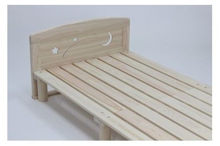 【2607-2004】※東濃ひのきを100%使用したベッド【かぐや(シングル)】