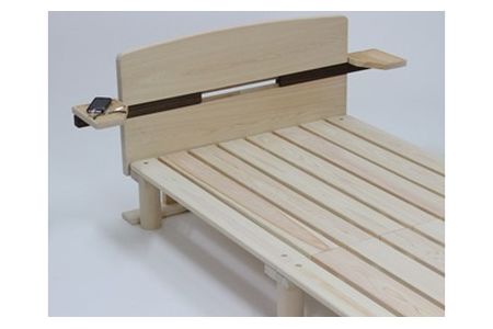 【2607-2008】※東濃ひのきを100%使用したベッド【とまりぎ(セミダブル)】
